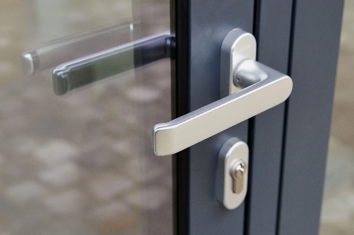 Patio door handle and multi-point lock detail
